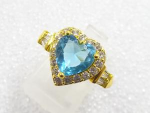 色石　指輪(16.5号)